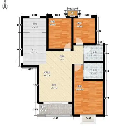 紫御华府a17#楼户型