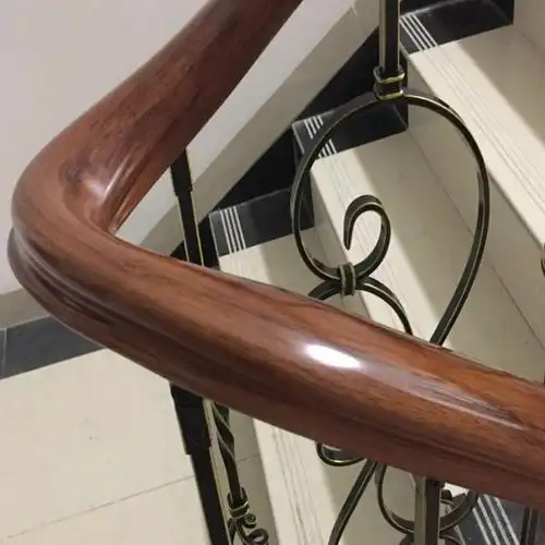 直销实木室内外露台热毯加热工具pvc圆形马蹄楼梯扶手