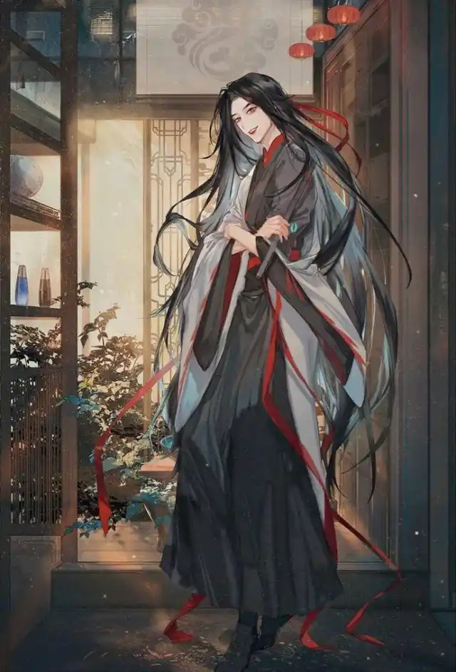 古风动漫人物绘画,人物造型精致华美