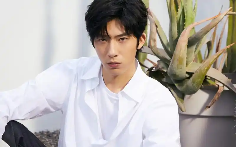 井柏然阳光帅气白衬衫休闲小清新写真