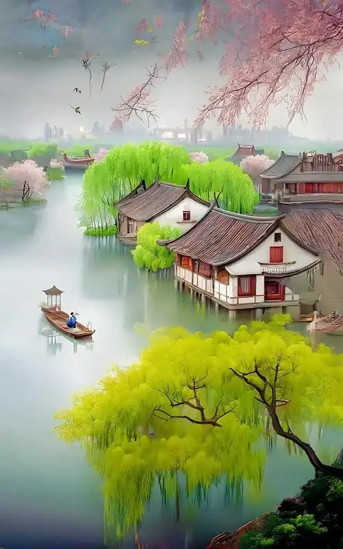 江南美景,美如画