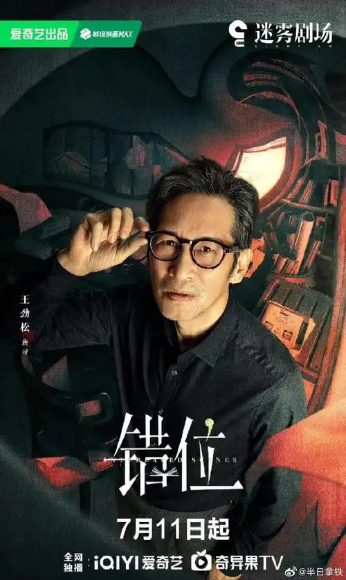 11日  剧名:错位  演员:马伊琾 佟大为 高至霆 蓝盈莹 郑水晶  王劲松