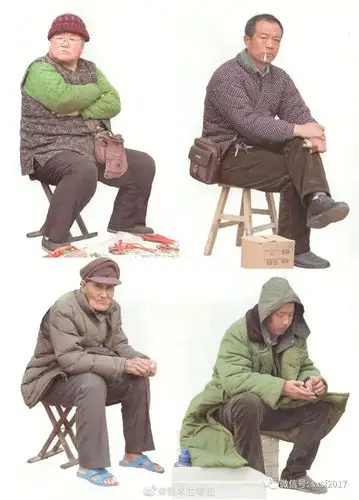 人物速写真人照片素材坐姿二