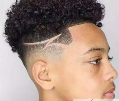 寸头刻痕发型图片