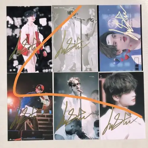 黄明昊justin签名照,下单.