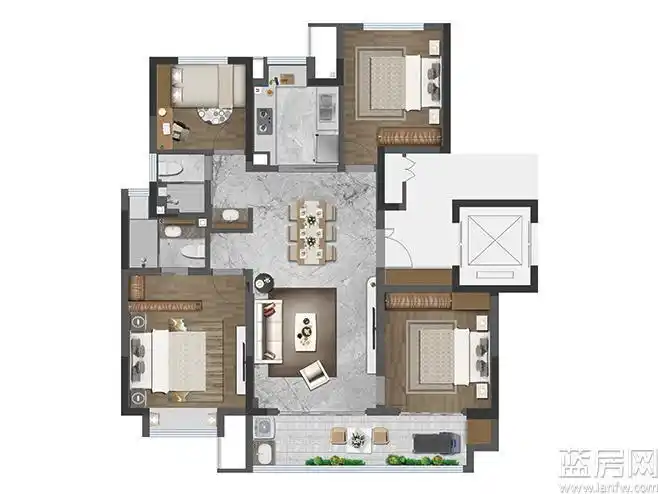 最新联发君领学府户型图(图)-厦门蓝房网