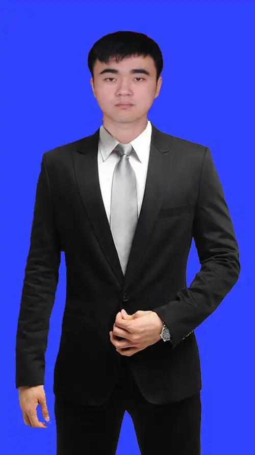 求大神帮我ps张正装全身照