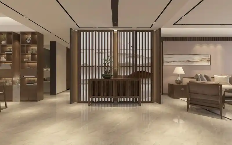 原创设计:深圳湾1号,现代新中式风格装修效果图