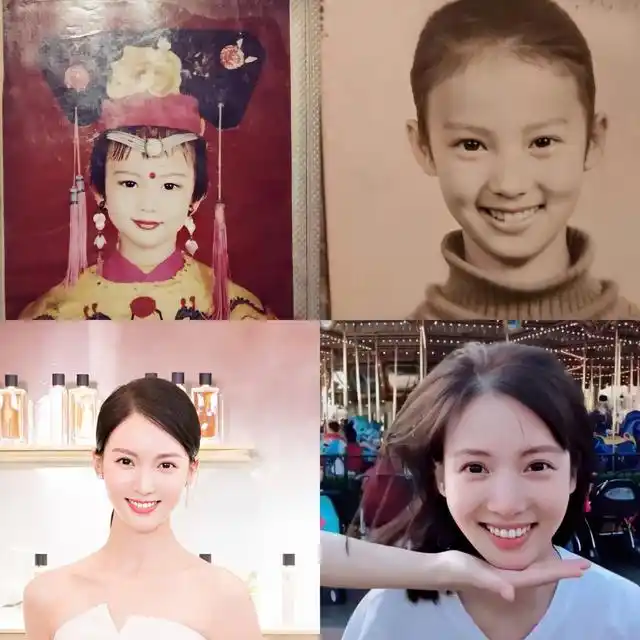 金晨十年前旧照曝光肤白貌美笑容甜美与十岁胡先煦合拍电影