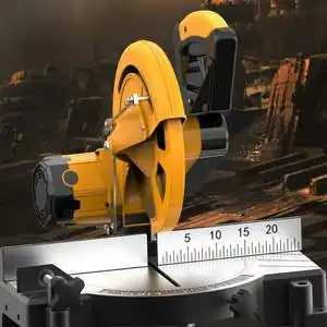 45度切割机木工专用锯铝机10寸12寸木材铝材斜切割机多功能45度界