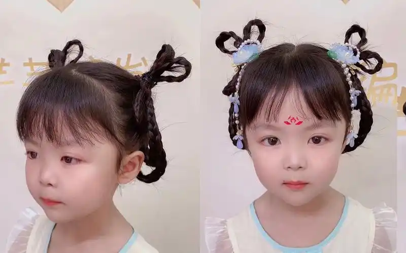 六一穿汉服,发型如何扎?