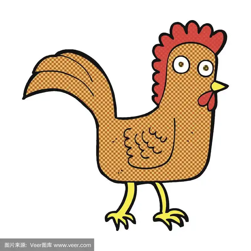 漫画卡通鸡