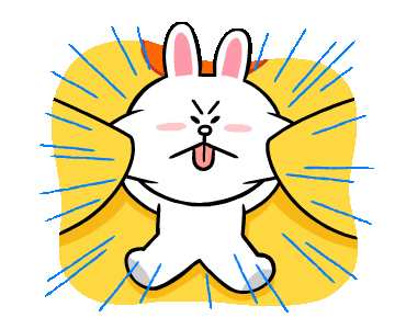 linefriends表情包可爱的布朗熊和可妮兔来给他们配上文字吧