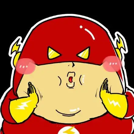 胖胖的超级英雄头像揉脸头像