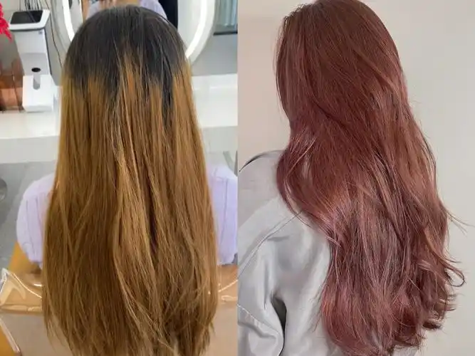 春夏发色分享 不漂色亮色系推荐粉棕色