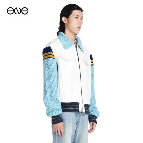 拼接夹克刘耀文迪玛希夏之光明星同款collectionenglimited