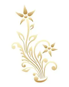 金色的花边矢量元素