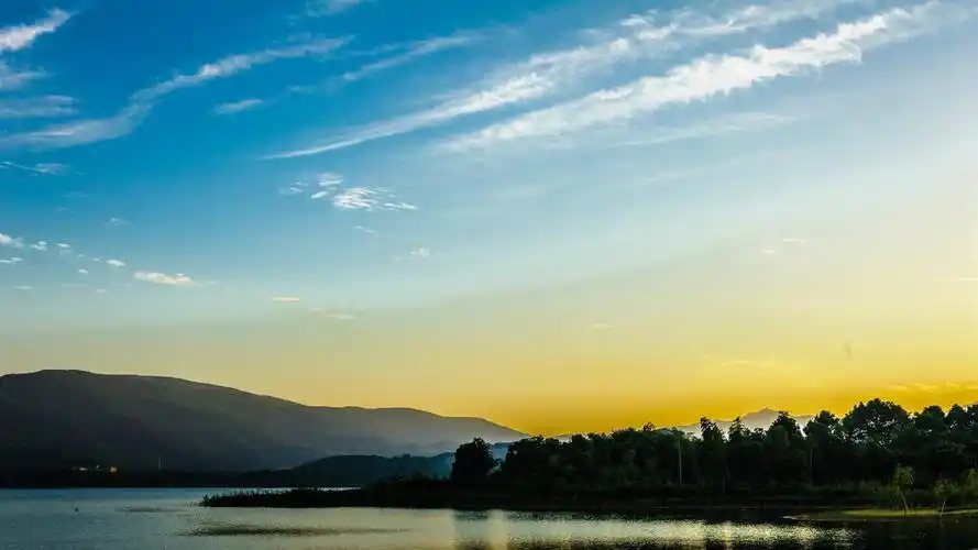江苏阳羡湖黄昏风景图片桌面壁纸高清大图预览1920x1200_风景壁纸下载