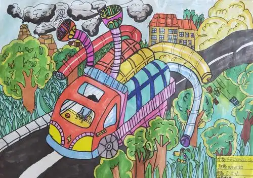 绘出未来科技生活的美丽画卷——华侨实验学校辰北分校科幻画作品展示