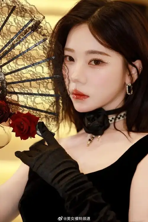 张紫宁黑色复古贵气
