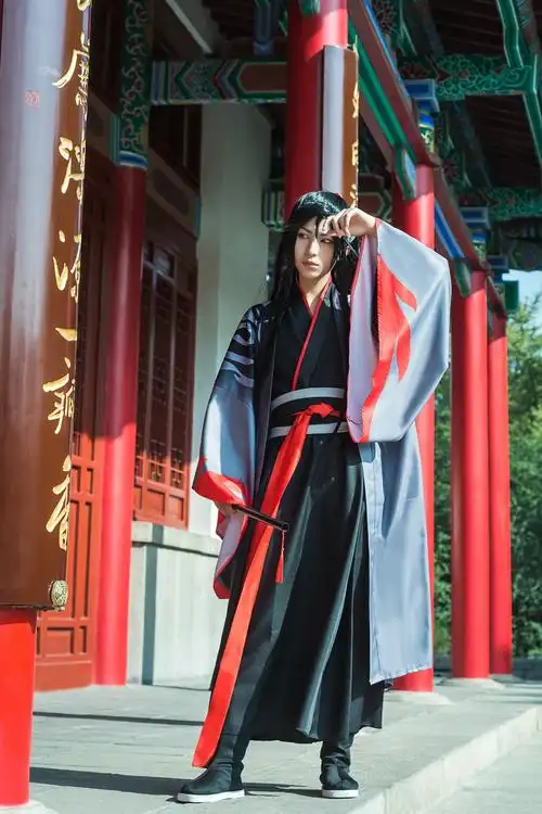 古装汉服男魔道衣服夷陵老祖魏婴魏无羡祖师古风play