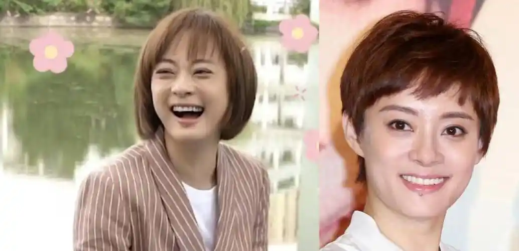 休息时大笑的孙俪,上牙有凹陷的趋势,想不到她曾经一口洁白的烤瓷牙