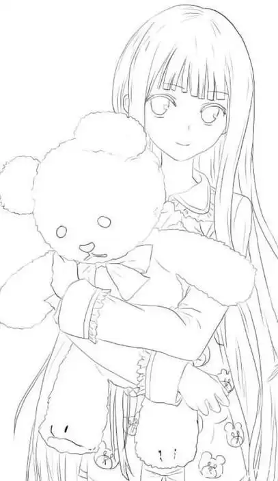 画画动漫少女简笔画卡通人物简笔画大全可爱的漫画女孩人物画法儿童学