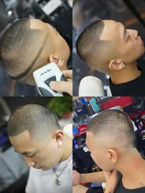 barber亮推荐男士发型分享美式圆寸