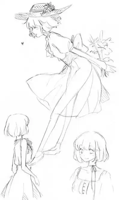 动漫人物怎么画全身 教我画动漫人物女孩全身