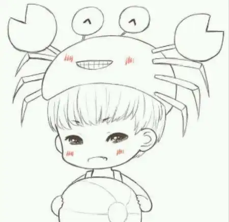 王俊凯卡通动漫简笔画