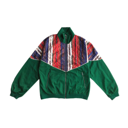 古驰gucci绿色棒球服外套经典锁扣图案棒球服男士575740xjbab3134撞色