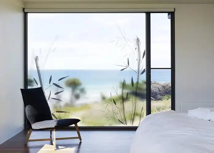 可定制花草透光不透明pvc磨砂窗户个性移门卫生间带胶玻璃贴膜