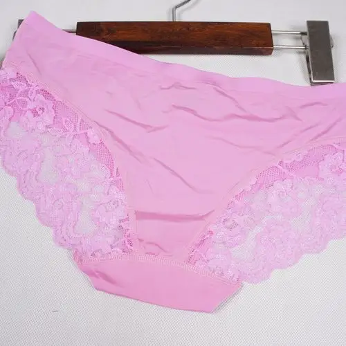性感蕾丝女性内裤 冰丝柔软 女生三角裤 中腰柔软 多花色内裤图片_35