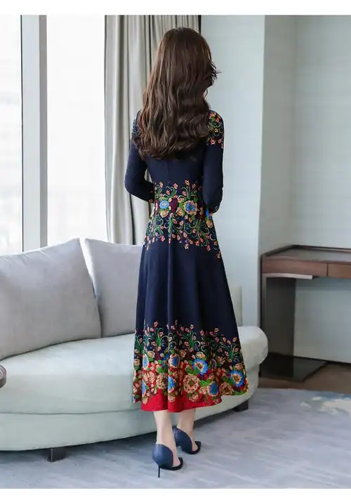 2019新款连衣裙韩版修身显瘦气质裙子长款时尚女装春季