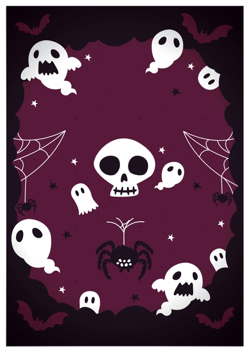 卡通恐怖万圣节海报