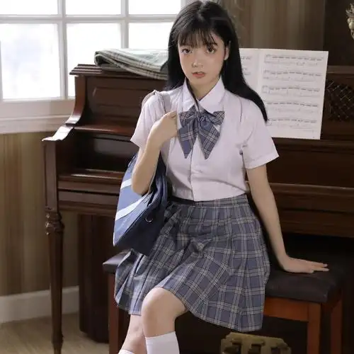 套装日系高中中学生学院jk制服百褶裙短裙水手学生校服