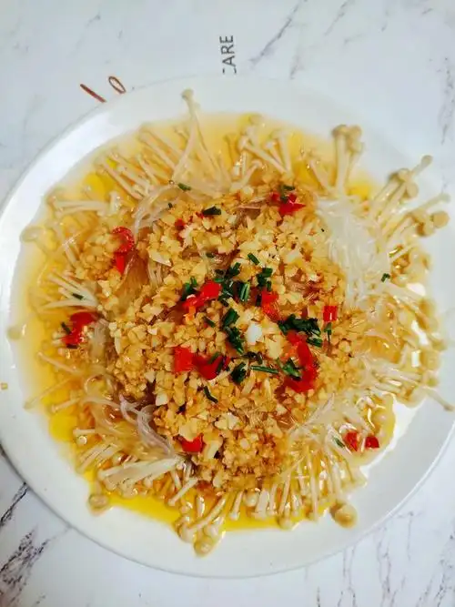 蒜蓉金针菇粉丝