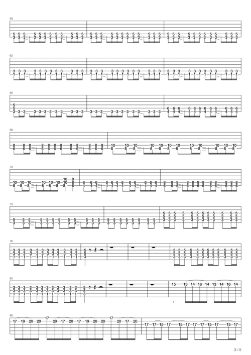 金属狂人吉他谱beyond高清六线谱图片谱