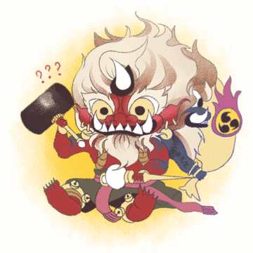 问号 怪兽 锤子 尖牙