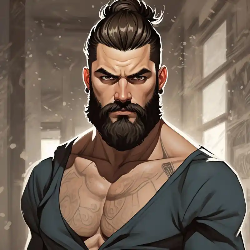 胡子男头像0669♂15| 酷酷的大叔风