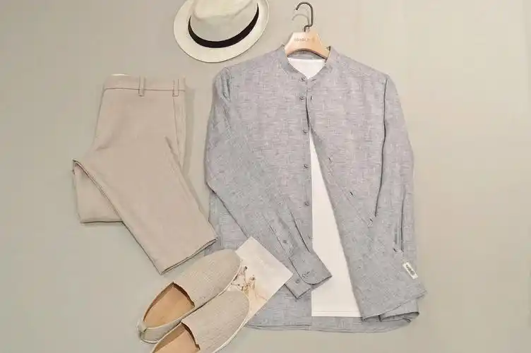 icicle之禾男装亚麻衬衫