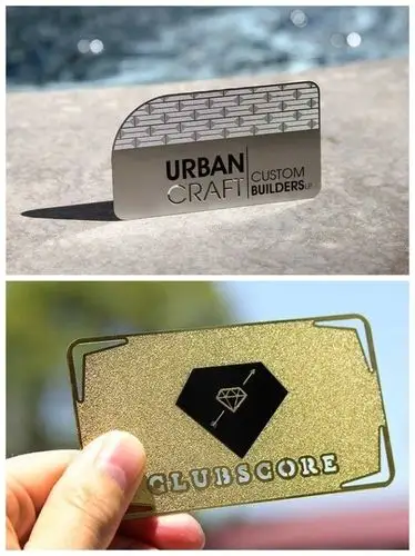 尊贵的感觉,国外金属质感的创意名片设计欣赏