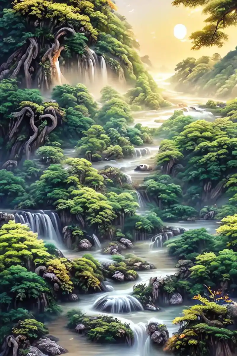 高山流水觅知音,我的呢?#壁纸 #ai绘画 #抖音图文来了 - 抖音