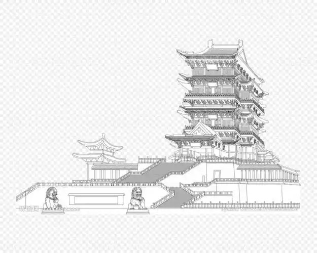 滕王阁滕王阁风景图行记手札江西南昌与滕王阁南昌滕王阁的简笔画