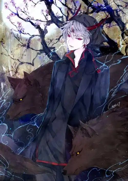 黑化白泽 美图 美少年 古风二次元 邪魅 霸