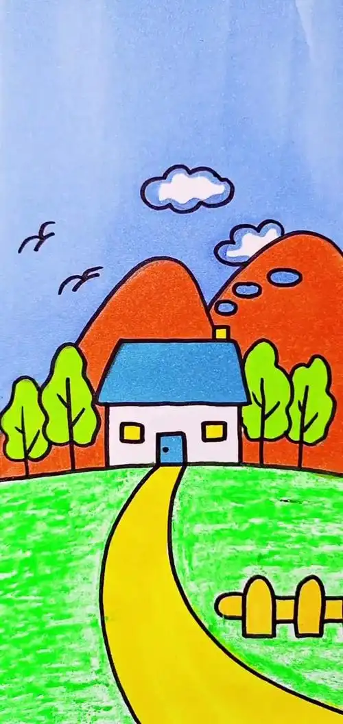 简笔画#画一座简单的小房子