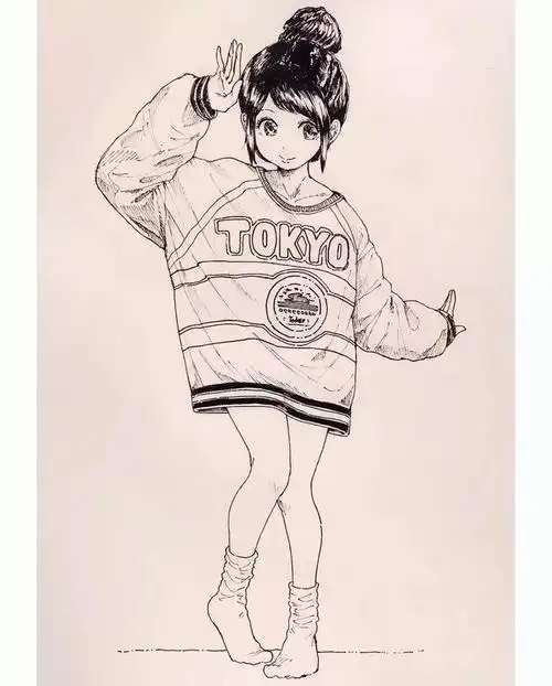 临摹完这组动漫插画你的速写水平就相当可以了