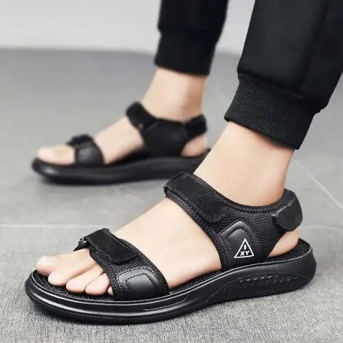 青少年凉鞋夏季外穿潮男男士运动休闲防滑防臭凉拖沙滩鞋