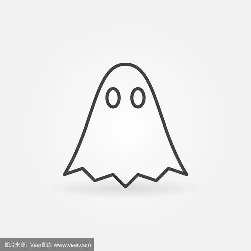 幽灵轮廓最小图标