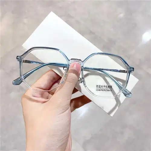 m3023小红书网红款不规则透明眼镜架tr90轻巧近视配镜镜框防蓝光